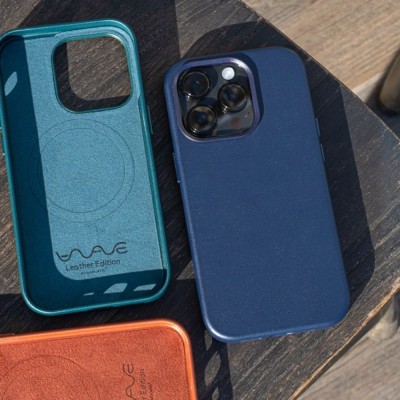 Чохол WAVE Premium Leather Edition Case with Magnetic Ring iPhone 12/12 Pro deep violet