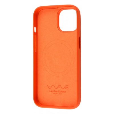 Чохол WAVE Premium Leather Edition Case with Magnetic Ring iPhone 15 forest green