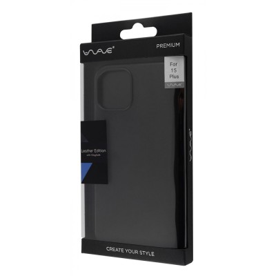 Чохол WAVE Premium Leather Edition Case with Magnetic Ring iPhone 15 Plus forest green