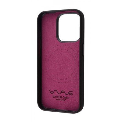 Чохол WAVE Premium Woven Case with Magnetic Ring iPhone 15 Pro black