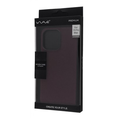 Чохол WAVE Premium Woven Case with Magnetic Ring iPhone 15 Pro Max black
