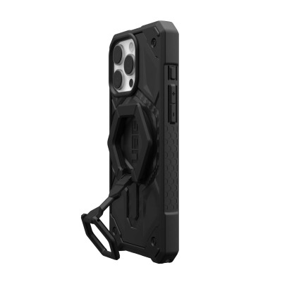 Чохол+магнітне кільце-тримач UAG для iPhone 16 Pro Max, Monarch Pro Magsafe, Carbon Fiber/Black Stand (1144571BV01)