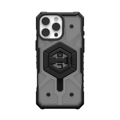 Чохол+магнітне кільце-тримач UAG для iPhone 16 Pro Max, Pathfinder Clear Magsafe, Ash/Black Stand (1144651BV02)