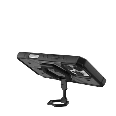 Чохол+магнітне кільце-тримач UAG для iPhone 16 Pro Max, Pathfinder Clear Magsafe, Ash/Black Stand (1144651BV02)