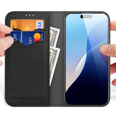 Чохол-книжка Dux Ducis Hivo для Apple iPhone 16 Pro (6.3") Black