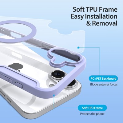 Чохол-книжка Dux Ducis Skin X Pro with MagSafe для Apple iPhone 16 (6.1") Purple