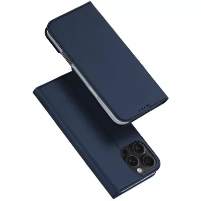 Чохол-книжка Dux Ducis з кишенею для візиток для Apple iPhone 16 Pro (6.3") Синій