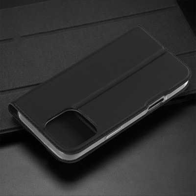 Чохол-книжка Dux Ducis з кишенею для візиток для Apple iPhone 16 Pro (6.3") Чорний