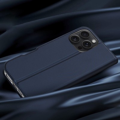 Чохол-книжка Dux Ducis з кишенею для візиток для Apple iPhone 16 Pro Max (6.9") Синій