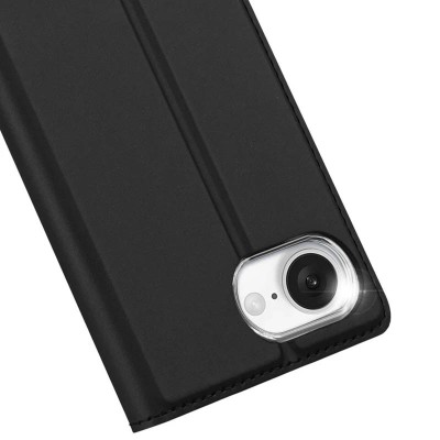 Чохол-книжка Dux Ducis з кишенею для візиток для Apple iPhone 16e (6.1") Чорний Чохол-книжка Dux Ducis з кишенею для візиток для Apple iPhone 16e (6.1") Чорний
