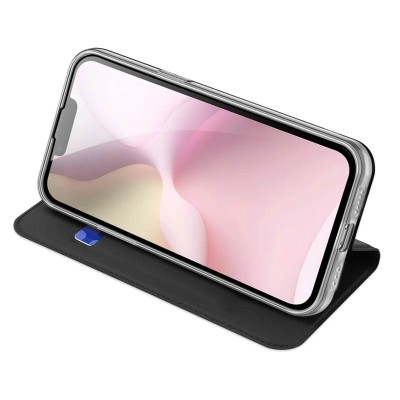 Чохол-книжка Dux Ducis з кишенею для візиток для Apple iPhone 16e (6.1") Чорний Чохол-книжка Dux Ducis з кишенею для візиток для Apple iPhone 16e (6.1") Чорний