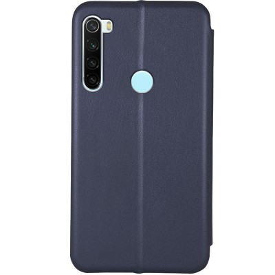 Шкіряний чохол (книжка) Classy для Xiaomi Redmi Note 8 / Note 8 2021 Темно-синій