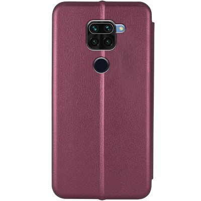 Шкіряний чохол (книжка) Classy для Xiaomi Redmi Note 9 / Redmi 10X Бордовий