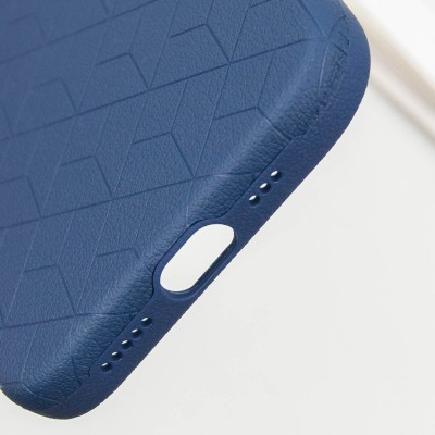 Шкіряний чохол Carved with MagSafe для Apple iPhone 16 (6.1") Blue