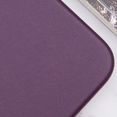 Шкіряний чохол Leather Case (AAA) with MagSafe and Animation для Apple iPhone 13 (6.1") Dark Cherry
