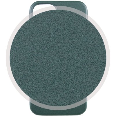 Шкіряний чохол Leather Case (AAA) with MagSafe and Animation для Apple iPhone 13 (6.1") Sequoia Green