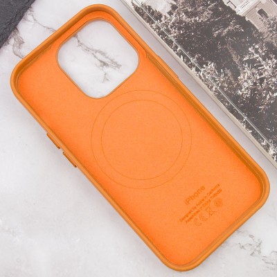 Шкіряний чохол Leather Case (AAA) with MagSafe and Animation для Apple iPhone 13 Pro Max (6.7") Golden Brown Шкіряний чохол Leather Case (AAA) with MagSafe and Animation для Apple iPhone 13 Pro Max (6.7") Golden Brown