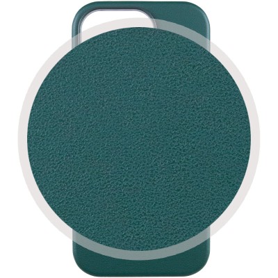 Шкіряний чохол Leather Case (AAA) with MagSafe and Animation для Apple iPhone 14 Pro (6.1") Forest Green