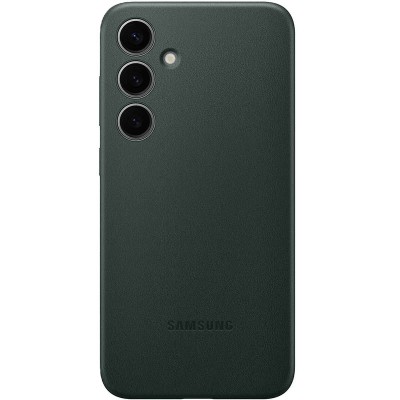 Шкіряний чохол Leather Case (AAA) для Samsung Galaxy S24 Pine green