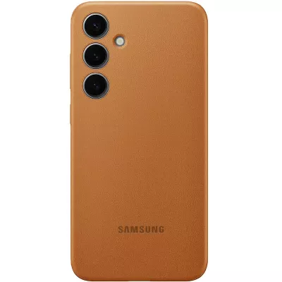 Шкіряний чохол Leather Case (AAA) для Samsung Galaxy S24+ Brown