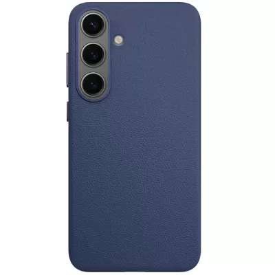 Шкіряний чохол Leather Case (AAA) для Samsung Galaxy S25+ Dark Blue