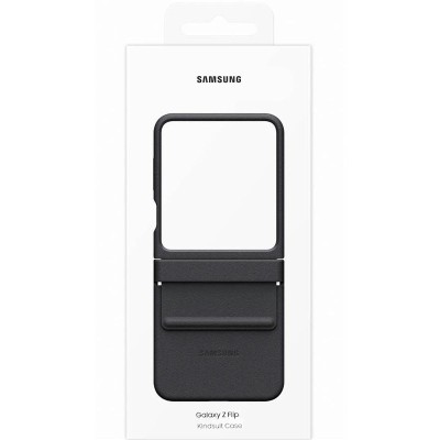 Шкіряний чохол Leather Case (AAA) для Samsung Galaxy Z Flip5 Black