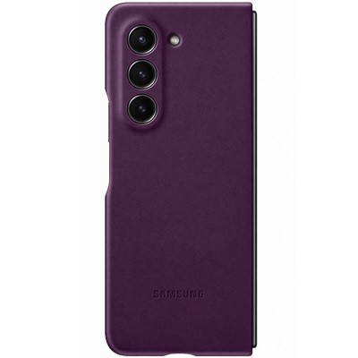 Шкіряний чохол Leather Case (AAA) для Samsung Galaxy Z Fold5 Purple