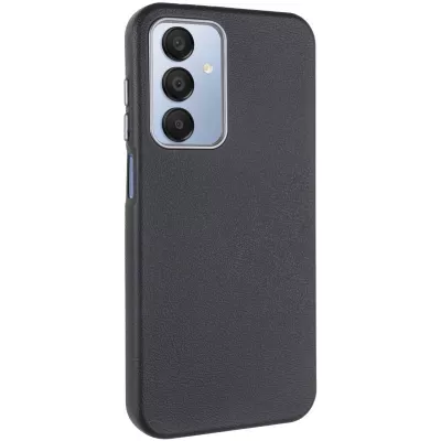 Шкіряний чохол Leather Case Metal Buttons для Samsung Galaxy A15 4G/5G / M15 5G Black