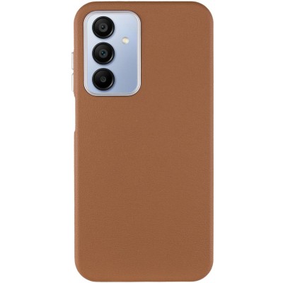 Шкіряний чохол Leather Case Metal Buttons для Samsung Galaxy A15 4G/5G / M15 5G Brown