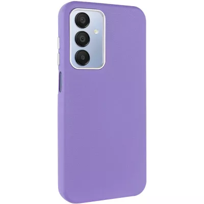 Шкіряний чохол Leather Case Metal Buttons для Samsung Galaxy A15 4G/5G / M15 5G Light Purple