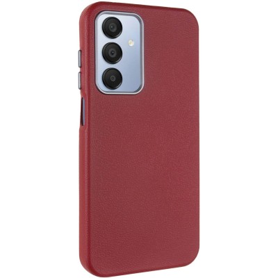 Шкіряний чохол Leather Case Metal Buttons для Samsung Galaxy A25 5G Red