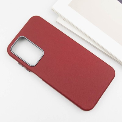 Шкіряний чохол Leather Case Metal Buttons для Samsung Galaxy A25 5G Red
