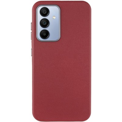 Шкіряний чохол Leather Case Metal Buttons для Samsung Galaxy A35 Red