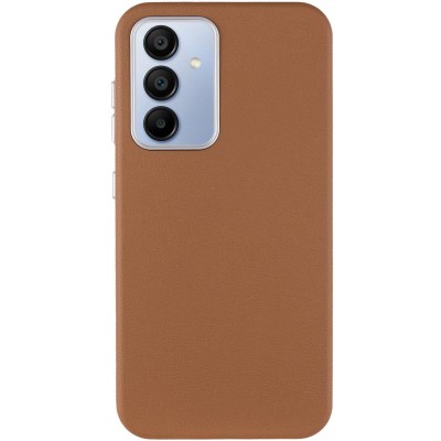 Шкіряний чохол Leather Case Metal Buttons для Samsung Galaxy A55 Brown