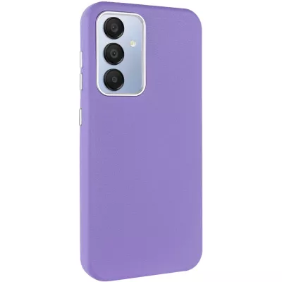 Шкіряний чохол Leather Case Metal Buttons для Samsung Galaxy S23 FE Light Purple