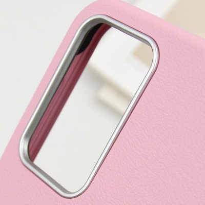 Шкіряний чохол Leather Case Metal Buttons для Samsung Galaxy S24 / S25 Light Pink Шкіряний чохол Leather Case Metal Buttons для Samsung Galaxy S24 / S25 Light Pink