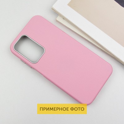 Шкіряний чохол Leather Case Metal Buttons для Samsung Galaxy S25 Ultra Light Pink