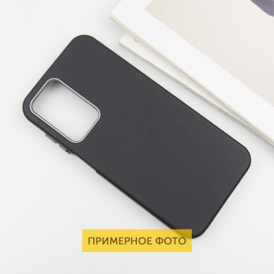 Шкіряний чохол Leather Case Metal Buttons для Xiaomi Redmi 13C / Poco C65 Black