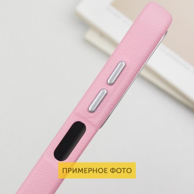 Шкіряний чохол Leather Case Metal Buttons для Xiaomi Redmi 14C / Poco C75 Light Pink