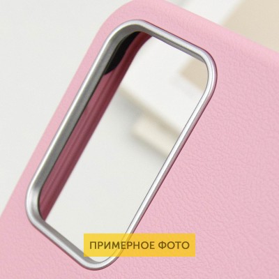 Шкіряний чохол Leather Case Metal Buttons для Xiaomi Redmi 14C / Poco C75 Light Pink