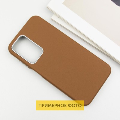 Шкіряний чохол Leather Case Metal Buttons для Xiaomi Redmi A3 Brown