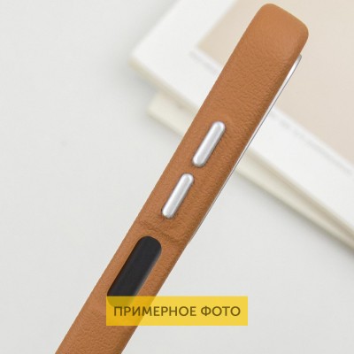 Шкіряний чохол Leather Case Metal Buttons для Xiaomi Redmi A3 Brown