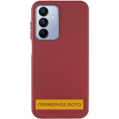 Шкіряний чохол Leather Case Metal Buttons для Xiaomi Redmi A3 Red