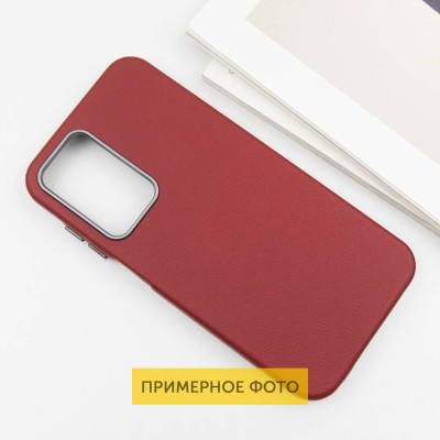 Шкіряний чохол Leather Case Metal Buttons для Xiaomi Redmi A3 Red