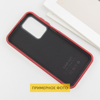 Шкіряний чохол Leather Case Metal Buttons для Xiaomi Redmi A3 Red