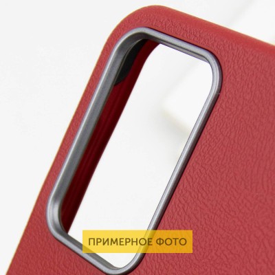 Шкіряний чохол Leather Case Metal Buttons для Xiaomi Redmi A3 Red