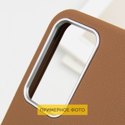 Шкіряний чохол Leather Case Metal Buttons для Xiaomi Redmi Note 13 4G Brown
