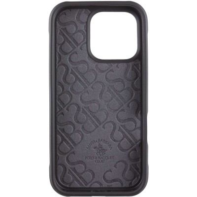 Шкіряний чохол Polo Santa Barbara Barton для Apple iPhone 16 Pro Max (6.9") Black / Yellow