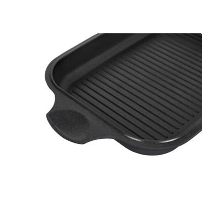 Гусятница RINGEL Zitrone Black Ростер 34x24x13.5 см (6+3л) з кришкою (RG-2108-34 BL)