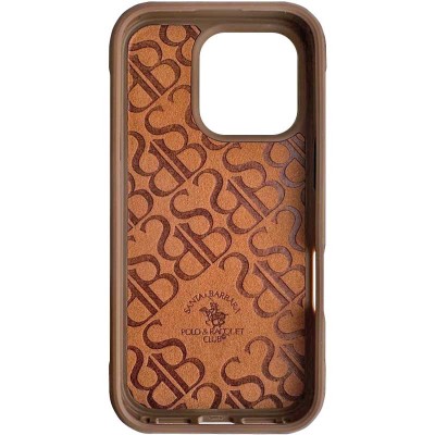 Шкіряний чохол Polo Santa Barbara Isaac для Apple iPhone 16 Pro Max (6.9") Champagne gold